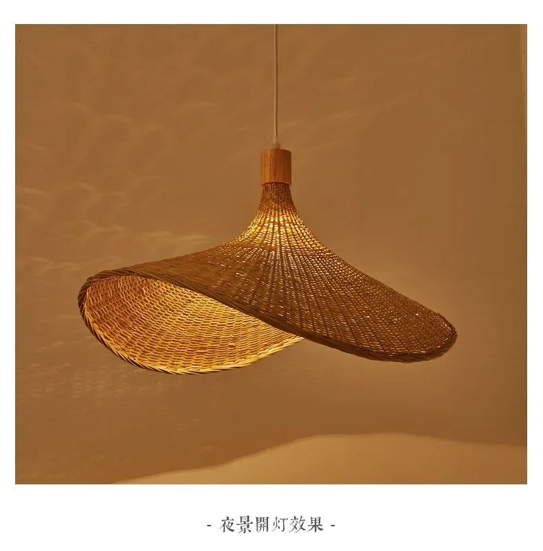 Suspension Bambou Artisanale LED - Lustre Design Naturel 2025