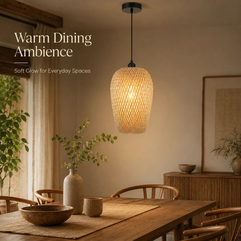Suspension Bambou Pack 1/2/3 | Lustre Naturel Lot | Luminaire Artisanal JOYINLED
