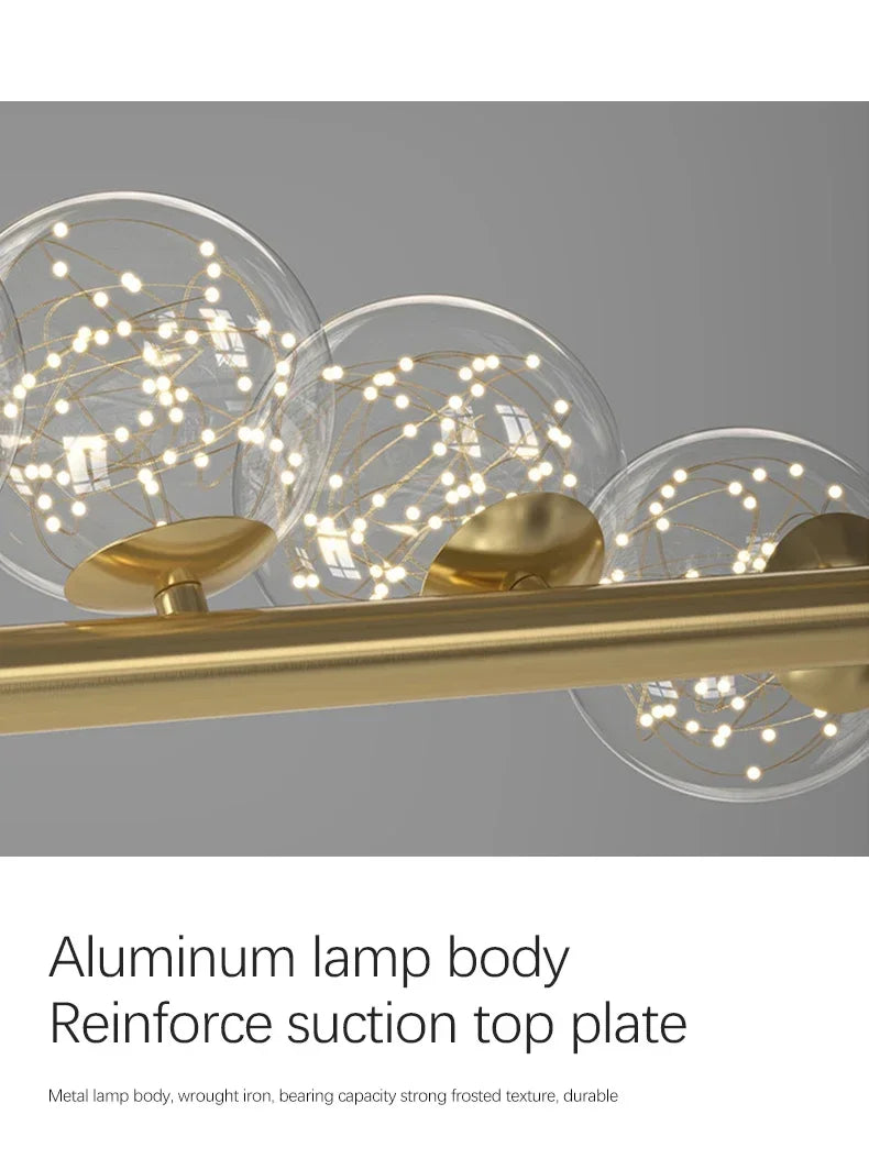 Lustre Design Salle à Manger — Cuisine — Type B - 7 ampoules - 49W