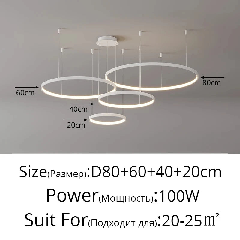 Lustre Salon Industriel — Moderne