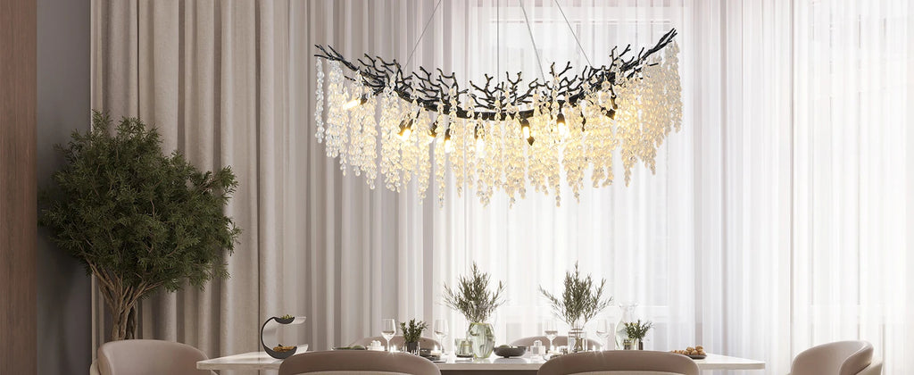 Lustre Cristal Salon — Chambre