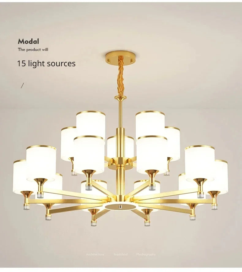 Lustre Moderne Salon — Plafonnier Nordique Design