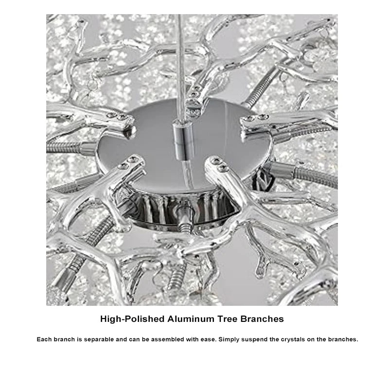 Lustre Cristal Salon — Chambre