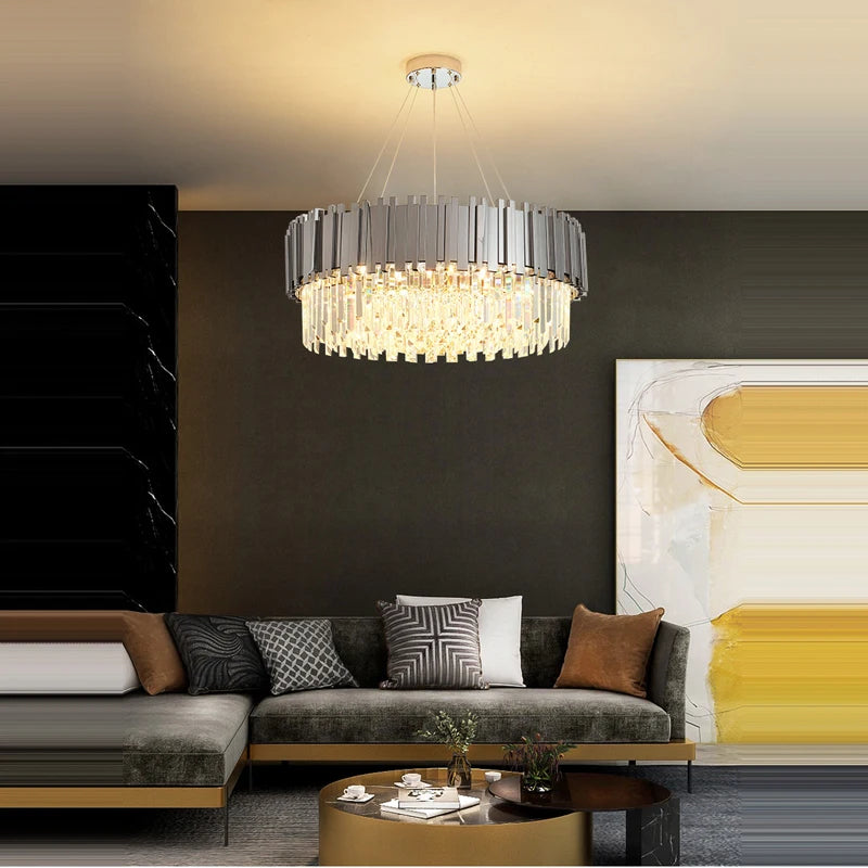 Lustre en Cristal Pas Cher — Métal
