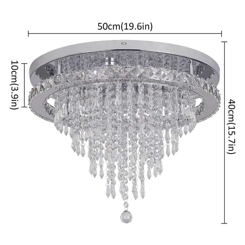 Lustre Led — Plafonnier LED Cristal