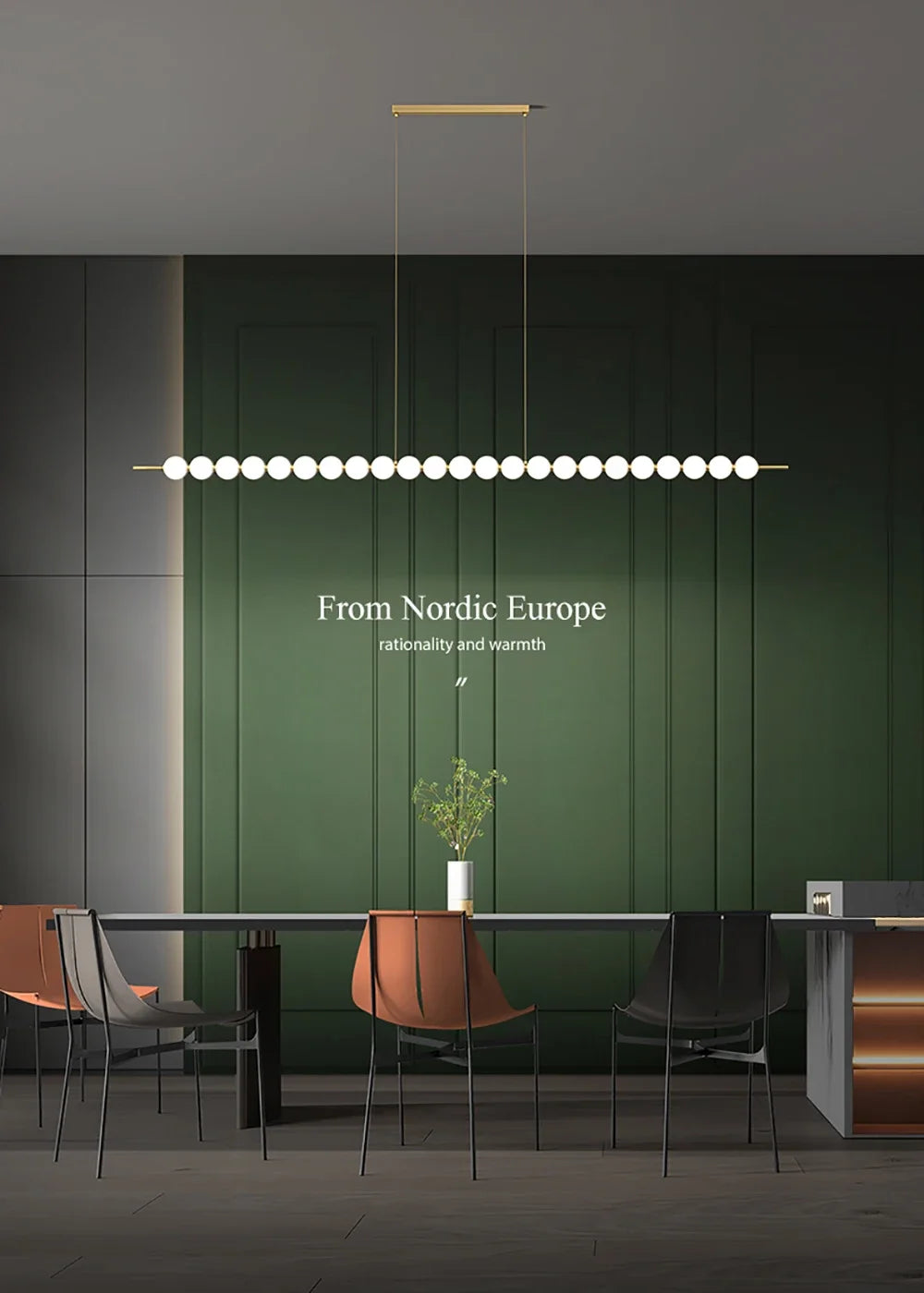 Lustre Salon Design Doré