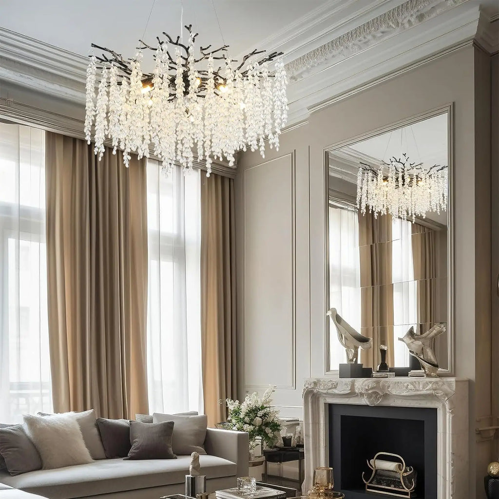 Lustre Cristal Salon — Chambre
