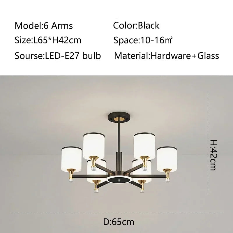 Lustre Moderne Salon — Plafonnier Nordique Design