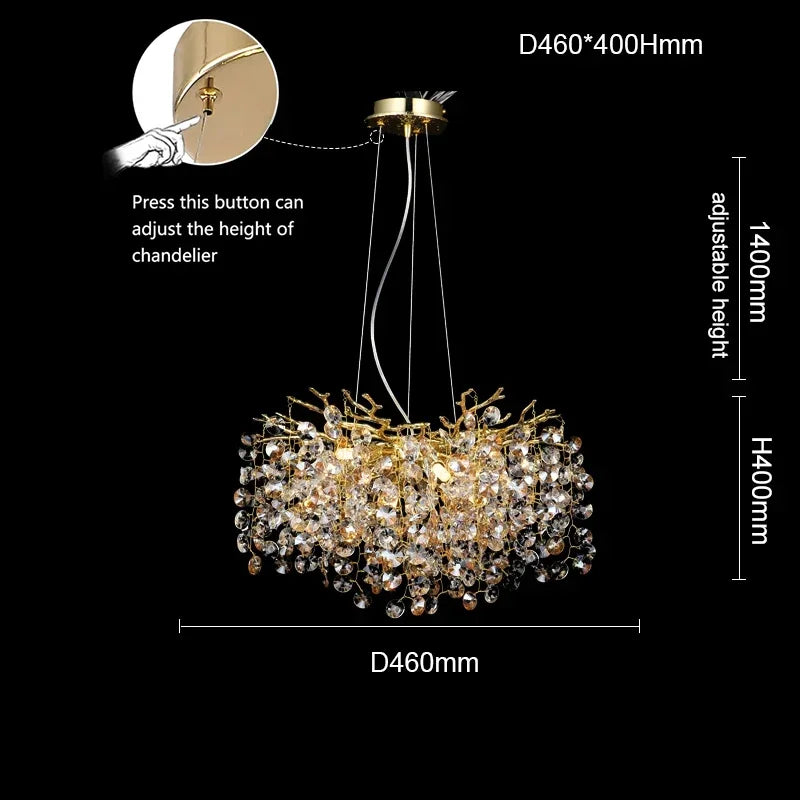 Lustre pour Salle à Manger — Cristal