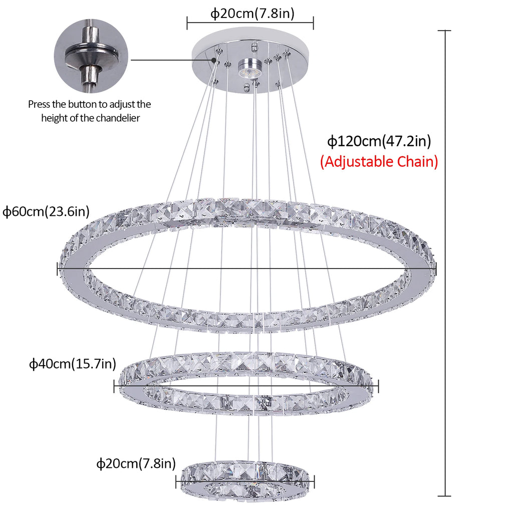 Lustre Cristal Pampilles