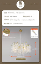 Lustre Luxe Cristal — LED