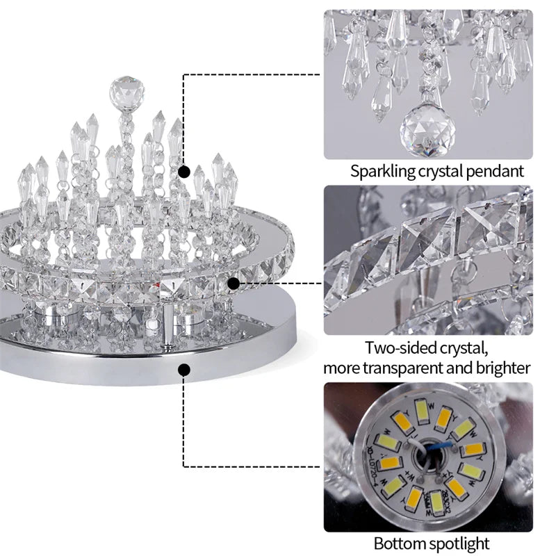 Lustre Led — Plafonnier LED Cristal