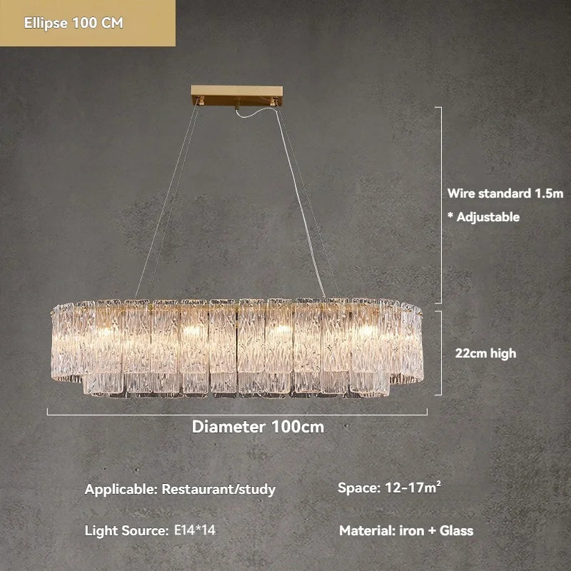 Lustre Moderne Design — Verre
