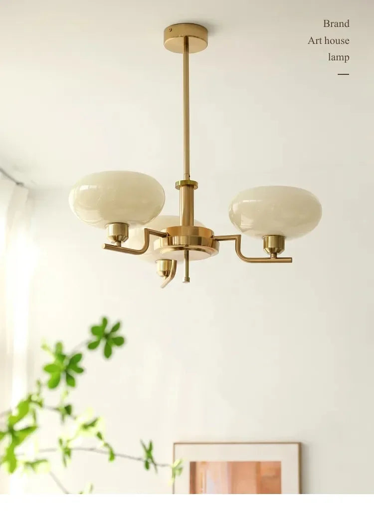 Lustre Vintage Industriel — Verre