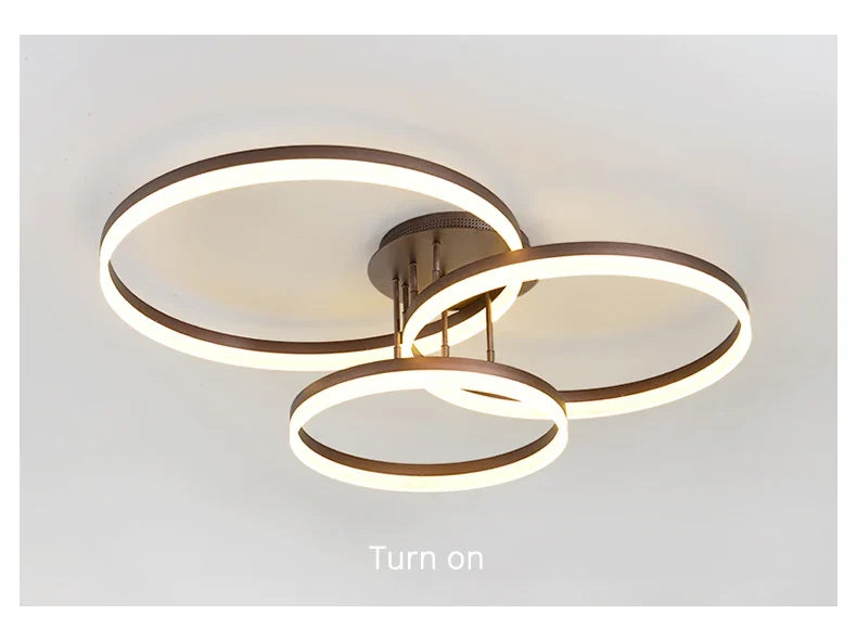 Lustre Design LED — Métal — 1 anneau 50cm