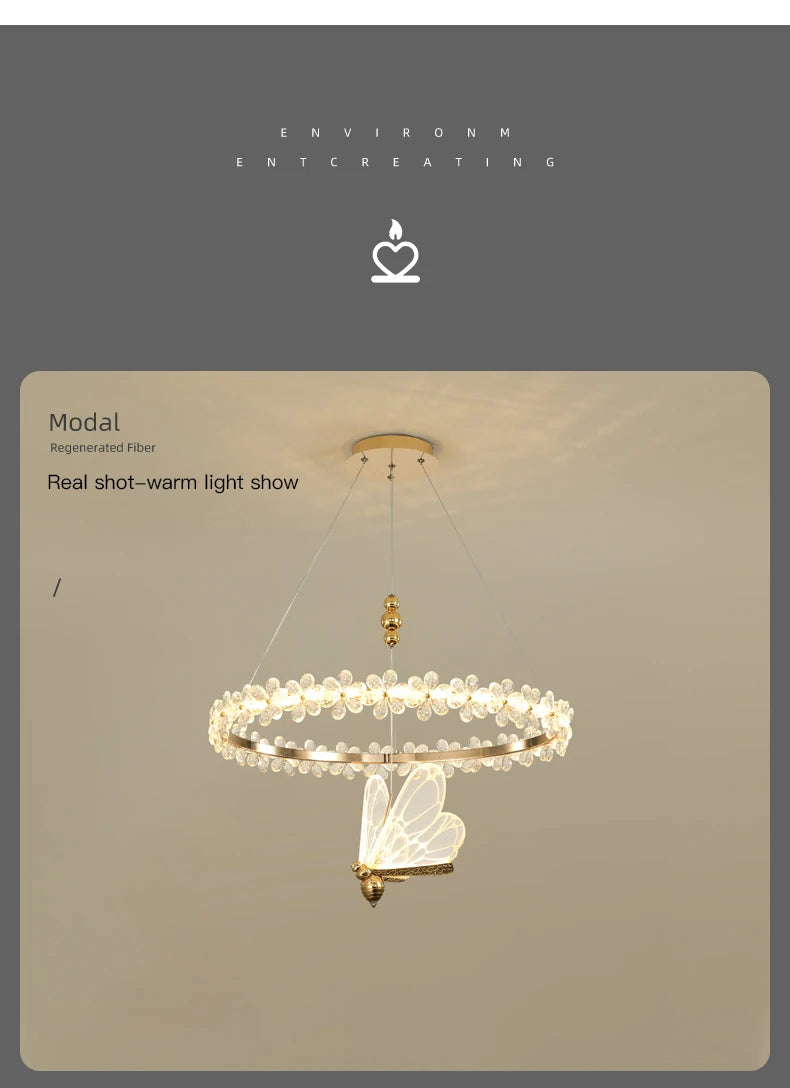 Lustre LED Cristal — Salle à Manger