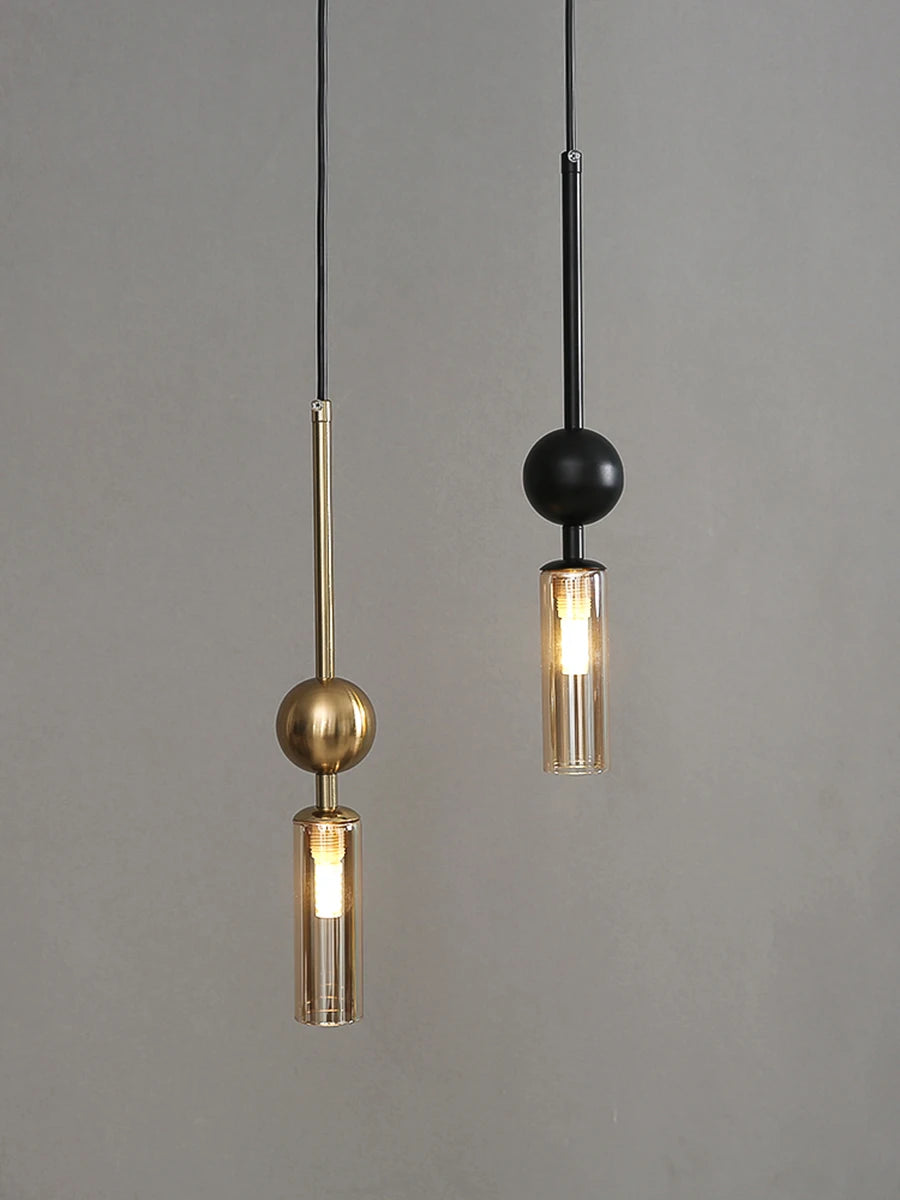 Lustre Luxe Nordique Art — Fer Or et Noir LED — Restaurant et Chambre