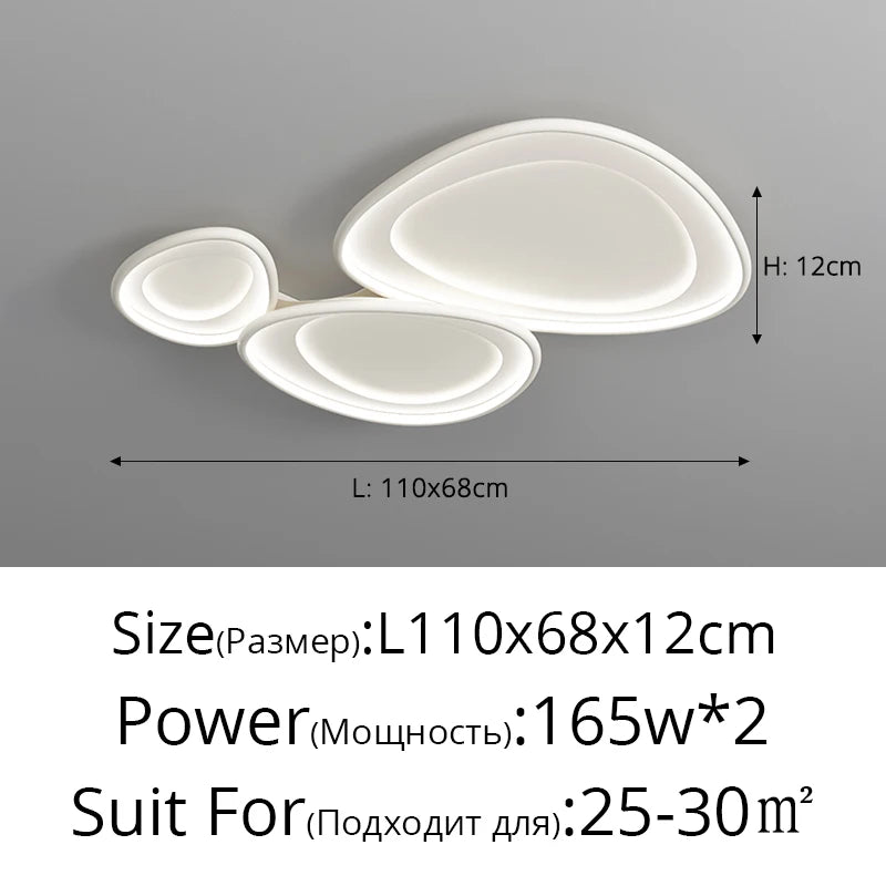 Lustre Salle à Manger Déporté — Blanc