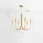 Lustre Vintage Industriel — Lustre Branches LED