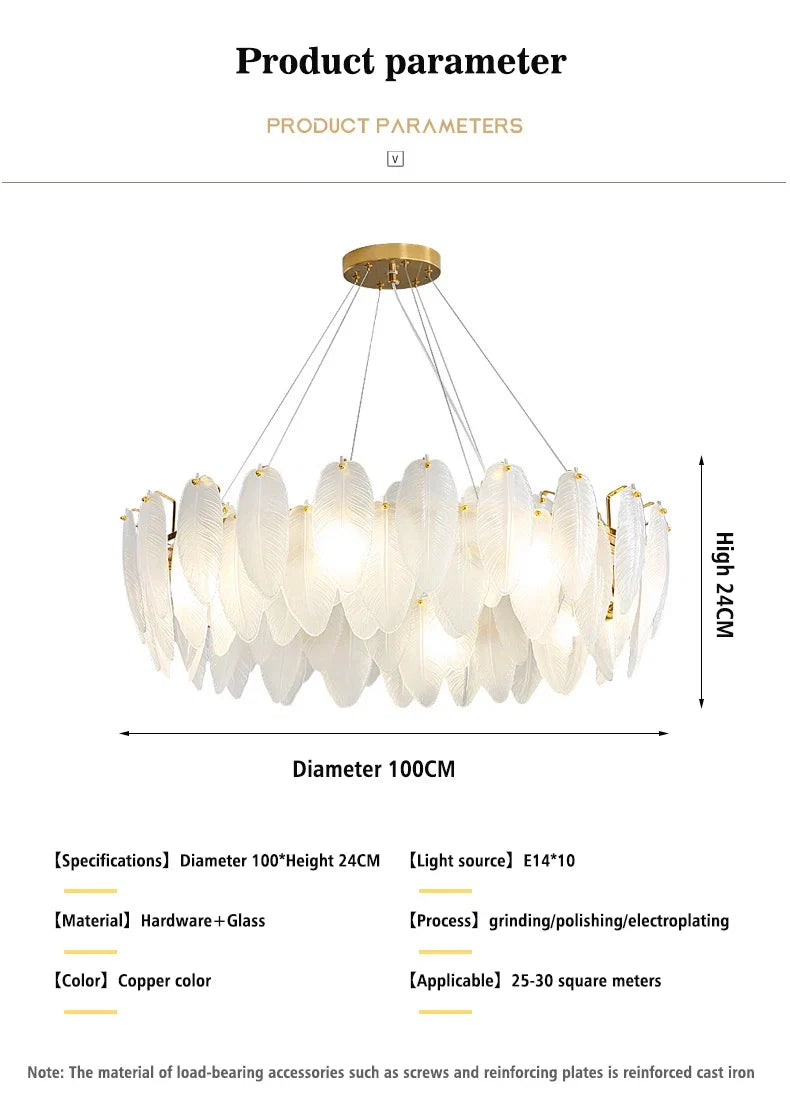 Lustre Chambre Bébé — Verre — Lustre D60cm