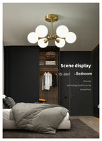 Lustre Cuivre — Plafonnier Boule Moderne