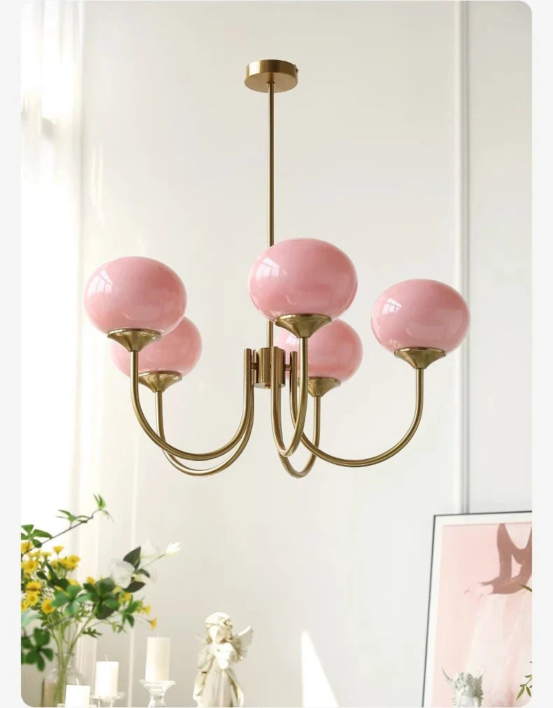 Lustre Chambre Adulte — LED — B argent 5 ampoules