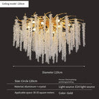 Lustre Cristal Ancien — Métal — D