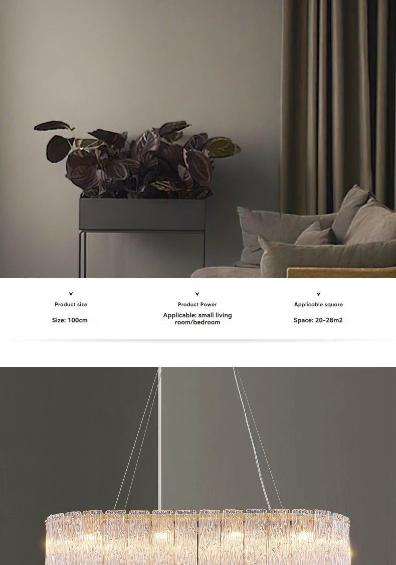 Lustre Moderne Design — Verre