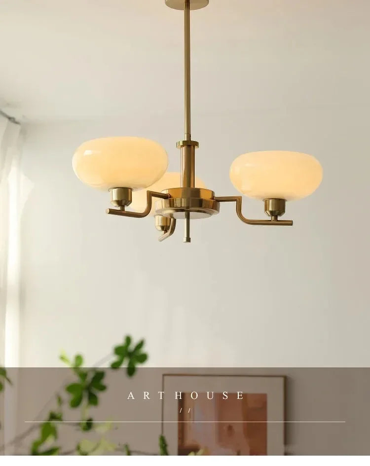 Lustre Vintage Industriel — Verre