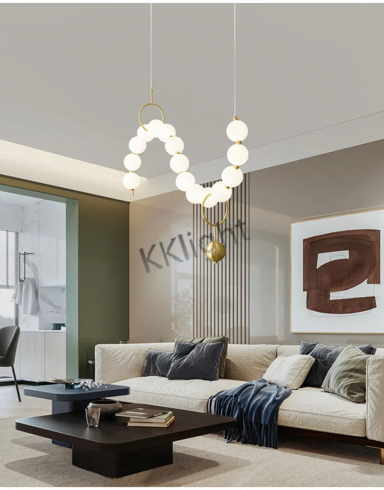 Lustre Art Déco — Cuivre