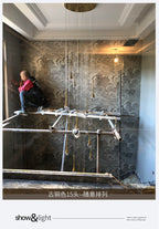 Lustre Salon Moderne — Cristal