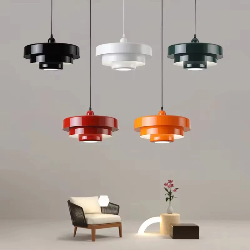 Lustre Suspension Rétro Médiéval — Bar Café Restaurant — LED Multicouleur