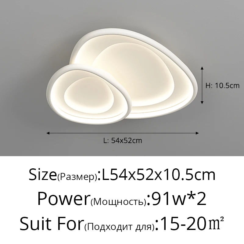 Lustre Salle à Manger Déporté — Blanc