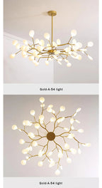 Lustre Fer Forgé — Lustre Branches LED