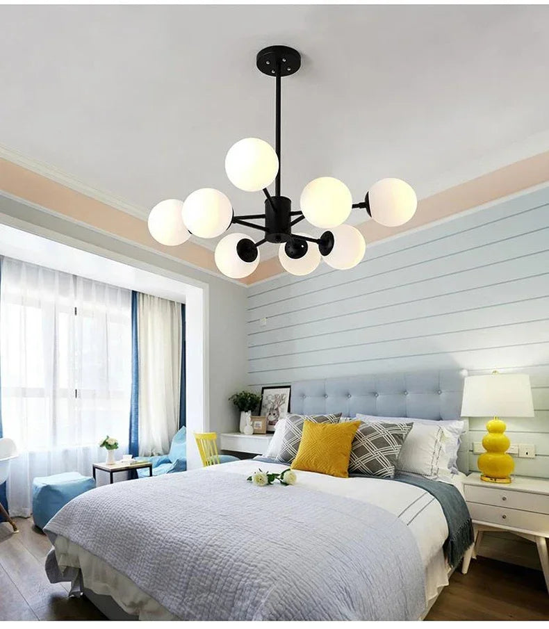 Lustre Blanc — Plafonnier Nordique Design