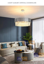 Lustre Cristal Design — Moderne — Oval 150cm