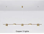 Lustre Moderne Noir — Cuivre