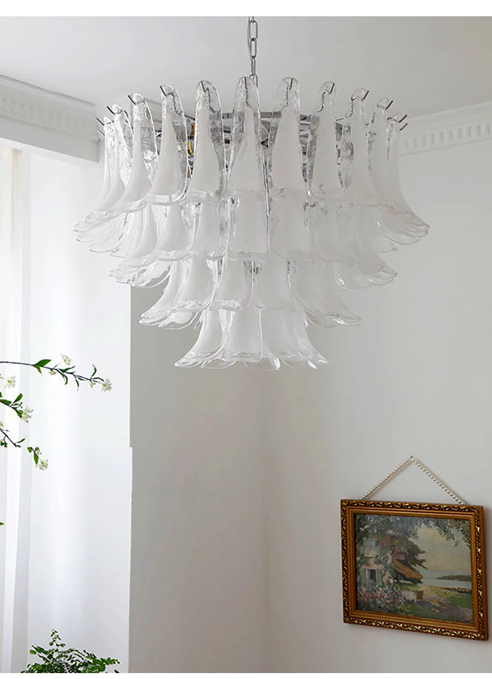 Lustre Salon Moderne — Verre