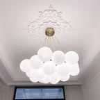 Lustre Blanc Moderne — Salon