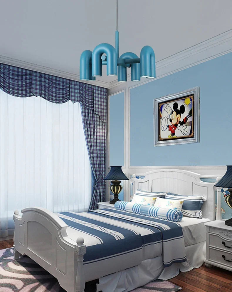 Lustre Salon Noir — Plafonnier Nordique Design