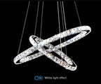 Lustre Anneau Design — Métal — 2 anneaux 40 60CM