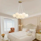 Lustre Blanc Moderne — Salon — 19 ampoules