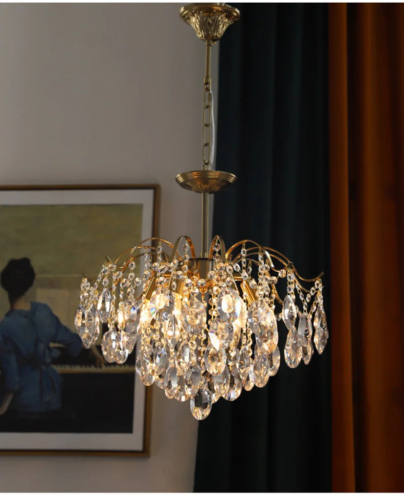 Lustre Haut Plafond — Plafonnier LED Cristal