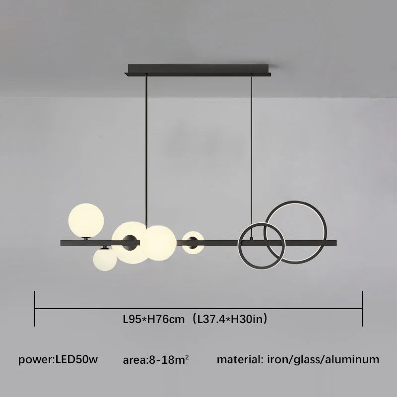 Lustre Industriel Noir