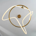 Lustre Cuisine Industriel — Nordique — Doré 150 cm A