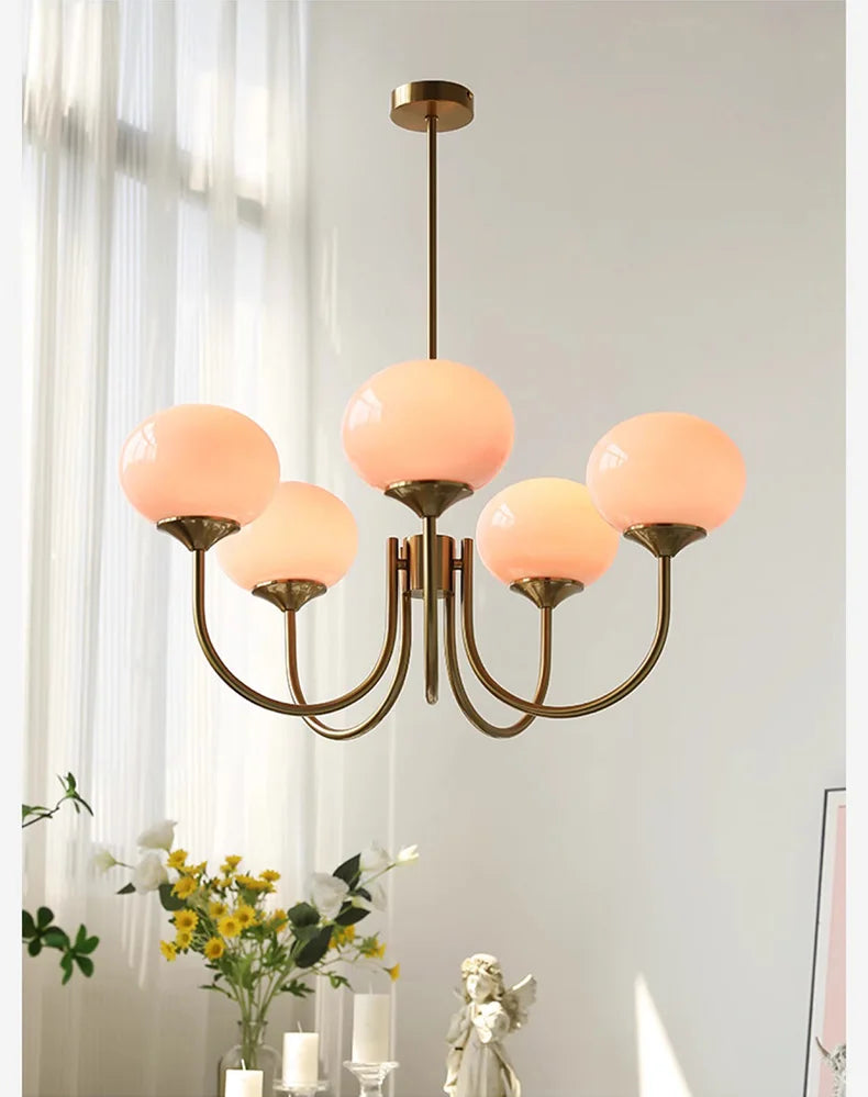 Lustre Chambre Adulte — LED — B doré 3 ampoules