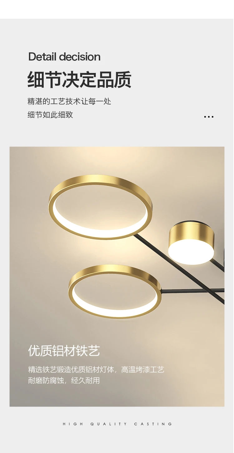 Lustre Moderne LED — Blanc