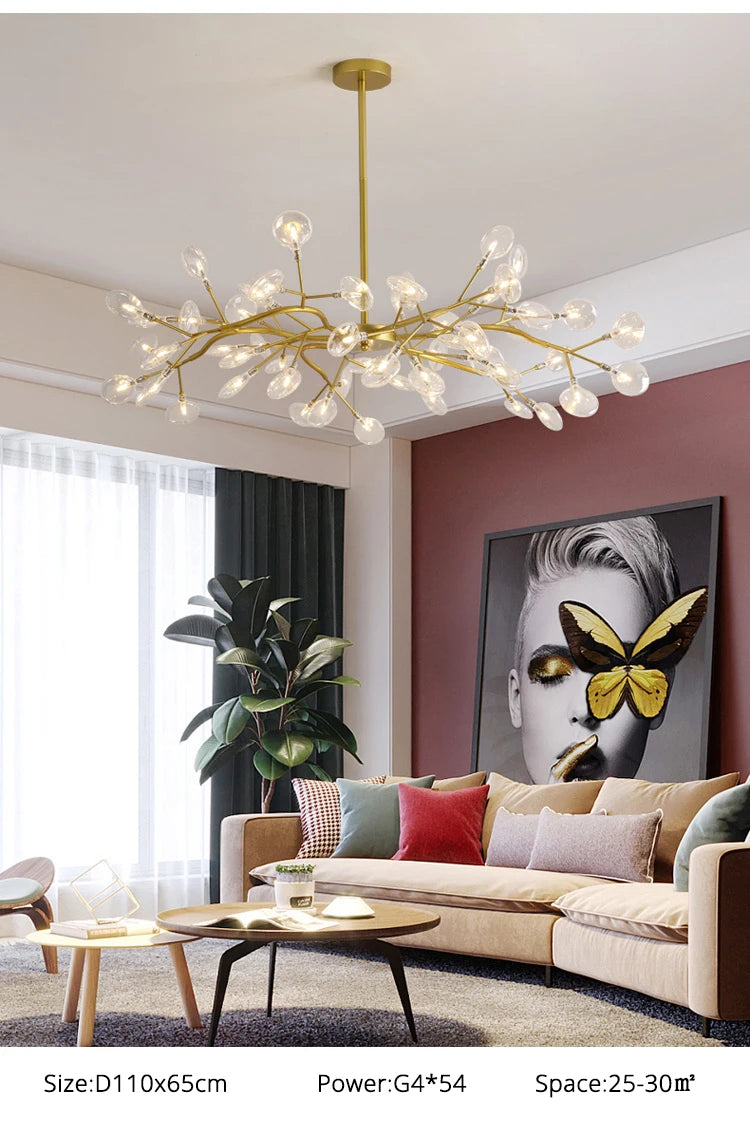 Lustre Salon Industriel — Noir