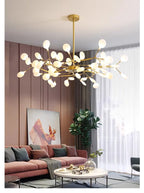 Lustre Araignée Design — Noir B 54 ampoules