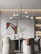 Lustre Noir Moderne — Verre